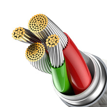 Заредете изображение във визуализатора на галерията – Baseus Glimmer Series cable with fast charging USB-A - Lightning 480Mb/s 2.4A 2m white
