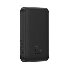 Заредете изображение във визуализатора на галерията – Power bank baseus with wireless charging support magsafe 15w- 6 000mah pd60w black ppcx020001 - TopMag
