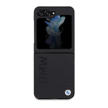 Заредете изображение във визуализатора на галерията – BMW Leather Hot Stamp case for Samsung Galaxy Z Flip 5 - black
