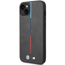 Заредете изображение във визуализатора на галерията – Case BMW BMHCP14M22PVTA iPhone 14 Plus 6.7" Grey/Grey Quilted Tricolor
