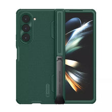 Заредете изображение във визуализатора на галерията – Nillkin Super Frosted Shield Fold Case for Samsung Galaxy Z Fold 5 5G green (bracket)
