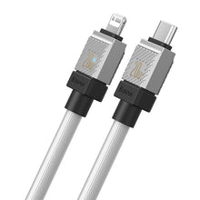 Заредете изображение във визуализатора на галерията – BASEUS cabel Type C to Apple Lightning 8-pin CoolPlay Fast Charging 20W 1m white CAKW000002
