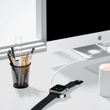 Заредете изображение във визуализатора на галерията – Joyroom S-IW001S inductive charger for Apple Watch with USB cable 1.2 m white
