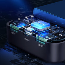 Заредете изображение във визуализатора на галерията – Joyroom power bank 30000mAh Dazzling Series 12W black (JR-T018)
