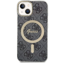 Заредете изображение във визуализатора на галерията – Original Case GUESS hardcase 4G MagSafe GUHMP14MH4STK for Iphone 14 Plus black
