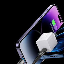 Заредете изображение във визуализатора на галерията – Baseus Glimmer Series cable with fast charging USB-A - Lightning 480Mb/s 2.4A 2m white
