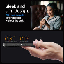 Заредете изображение във визуализатора на галерията – Spigen OPTIK ARMOR MAG MAGSAFE IPHONE 15 PRO BLACK
