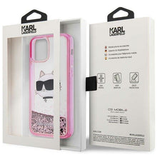 Заредете изображение във визуализатора на галерията – Karl Lagerfeld KLHCP12MLNCHCP iPhone 12/ 12 Pro 6.1" pink/pink hardcase Glitter Choupette Head

