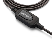 Заредете изображение във визуализатора на галерията – Ugreen active extension cable USB-A (male) - USB-A (female) USB 2.0 480Mb/s 25m black (US121)
