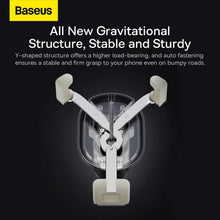 Заредете изображение във визуализатора на галерията – Baseus car holder to air vent stable gravitational black suwx000001 - TopMag
