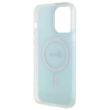 Заредете изображение във визуализатора на галерията – Guess IML Iridescent MagSafe case for iPhone 15 Pro - turquoise
