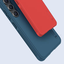 Заредете изображение във визуализатора на галерията – Nillkin Super Frosted Shield Pro case for Samsung Galaxy S23+ armored case + phone stand blue
