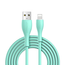 Заредете изображение във визуализатора на галерията – USB - Lightning Joyroom S-2030M8 3A 2m cable - green
