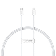 Заредете изображение във визуализатора на галерията – Baseus Superior Series ll USB-C - USB-C 30W 480Mb/s cable 1m - white
