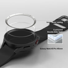 Заредете изображение във визуализатора на галерията – Ringke Inner Bezel Styling Overlay Cover for Samsung Galaxy Watch 5 Pro 45mm Stainless Steel for Watch Case Inner Ring Silver
