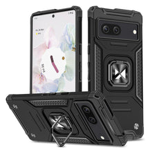 Заредете изображение във визуализатора на галерията – Wozinsky Ring Armor case for Google Pixel 7 armored cover magnetic holder ring black
