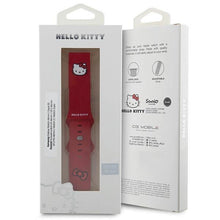 Заредете изображение във визуализатора на галерията – Hello Kitty Silicone Kitty Head strap universal 22mm - red
