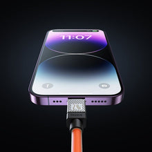 Заредете изображение във визуализатора на галерията – BASEUS cable USB to Apple Lightning 8-pin CoolPlay 2,4A 1m orange CAKW000407
