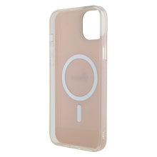 Заредете изображение във визуализатора на галерията – Original Case GUESS IML Iridescent Magsafe hardcase GUHMP15MHITSP for Iphone 15 Plus pink
