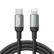 Заредете изображение във визуализатора на галерията – Joyroom cable USB C - Lightning 20W A10 Series 2 m black (S-CL020A10)
