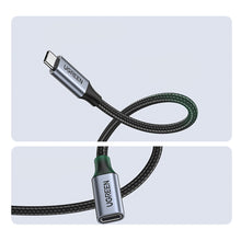 Заредете изображение във визуализатора на галерията – Ugreen extension cable USB C 3.1 male / female 10Gb/s 1m gray (US372)
