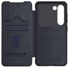 Заредете изображение във визуализатора на галерията – Nillkin Qin Leather Pro Case for Samsung Galaxy S23+ flip cover camera cover black
