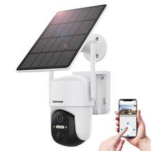 Заредете изображение във визуализатора на галерията – Choetech WiFi camera with Android/iOS control app + 5W solar panel (ASC005)
