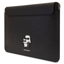 Заредете изображение във визуализатора на галерията – Original KARL LAGERFELD Laptop Sleeve Saffiano Karl&amp;Choupette KLCS14SAKCPMK 14 inches black
