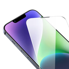 Заредете изображение във визуализатора на галерията – Baseus Full Screen Tempered Glass for iPhone 14 Plus / 13 Pro Max with Speaker Cover 0.4mm + Mounting Kit
