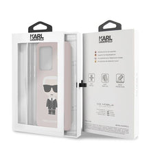 Заредете изображение във визуализатора на галерията – Karl Lagerfeld KLHCS69SLFKPI S20 Ultra G988 hardcase jasnoróżowy/pink Silicone Iconic
