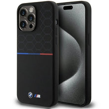 Заредете изображение във визуализатора на галерията – BMW M Silicone Pattern MagSafe case for iPhone 15 Pro Max - black
