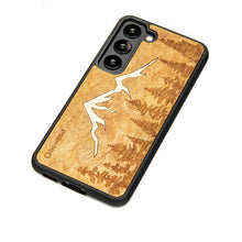 Заредете изображение във визуализатора на галерията – Wooden case for Samsung Galaxy S23 Bewood Mountains Imbuia
