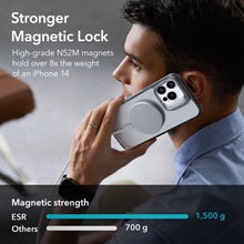 Заредете изображение във визуализатора на галерията – ESR CLASSIC KICKSTAND HALOLOCK MAGSAFE IPHONE 14 PRO MAX CLEAR/BLACK
