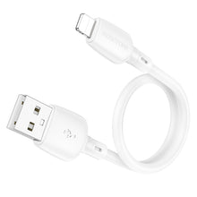 Заредете изображение във визуализатора на галерията – Borofone Cable BX93 Super Power - USB to Lightning - 2,4A 0,25 metres white
