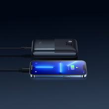Заредете изображение във визуализатора на галерията – Baseus Baseus Pro 20000mAh 22.5W Blue Powerbank with USB Type A - USB Type C 3A 0.3m cable (PPBD040303)
