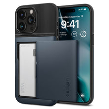 Заредете изображение във визуализатора на галерията – Spigen Slim Armor CS case for iPhone 15 Pro - blue
