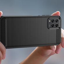 Заредете изображение във визуализатора на галерията – Carbon Case case for T-Mobile Revvl 6 Pro 5G flexible silicone carbon cover black

