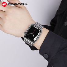 Заредете изображение във визуализатора на галерията – FORCELL F-DESIGN FA10 strap for Apple Watch 38/40/41mm silver
