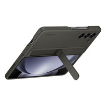 Заредете изображение във визуализатора на галерията – Silicone case for Samsung Galaxy Z Fold 5 with stand and strap - black

