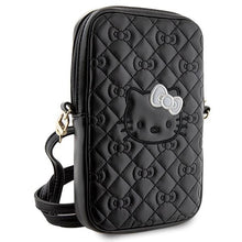 Заредете изображение във визуализатора на галерията – Hello Kitty Quilted Bows Strap bag - black
