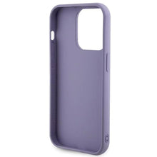 Заредете изображение във визуализатора на галерията – Guess Sequin Script Metal case for iPhone 15 Pro - purple
