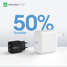 Заредете изображение във визуализатора на галерията – Amazing Thing Wall charger Speed Pro EUPD40WBK - 2xType C - PD 40W 3A black
