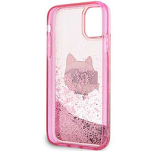 Заредете изображение във визуализатора на галерията – Karl Lagerfeld KLHCN61LNCHCP iPhone 11/ XR pink/pink hardcase Glitter Choupette Head
