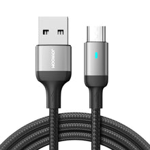 Заредете изображение във визуализатора на галерията – Joyroom USB cable - micro USB 2.4A for fast charging and data transfer 2 m black (S-UM018A10)
