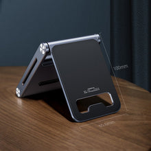 Заредете изображение във визуализатора на галерията – Ugreen metal aluminum folding phone holder tablet gray (LP263 80708)
