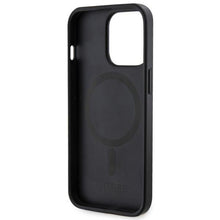 Заредете изображение във визуализатора на галерията – Guess GUHMP13XP4RPSK iPhone 13 Pro Max 6.7" black/black hardcase 4G Printed Stripes MagSafe
