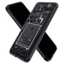 Заредете изображение във визуализатора на галерията – Spigen Ultra Hybrid case for Samsung Galaxy S24 - dark gray (Zero One pattern)
