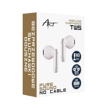 Заредете изображение във визуализатора на галерията – Bluetooth earphones tws art ap-tw-b4w with microphone for type c black - TopMag
