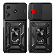 Заредете изображение във визуализатора на галерията – Hybrid Armor Camshield Case for Tecno Spark 10 Pro with Camera Protector - Black
