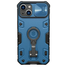 Заредете изображение във визуализатора на галерията – Nillkin CamShield Armor Pro Magnetic Case iPhone 14 Plus Magnetic MagSafe Cover with Camera Cover blue
